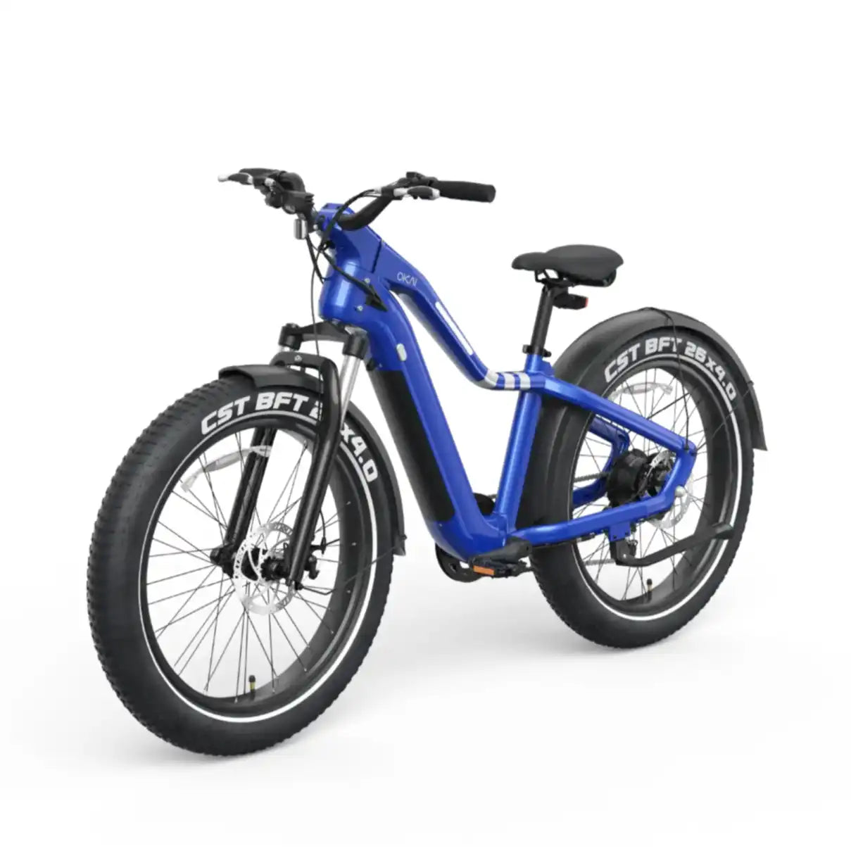 OKAI Ranger EB50 Electric Fat Tires Mountain Bike- Where Power Meets Endurance Blue OKAI Ranger EB50 Electric Fat Tires Mountain Bike- Where Power Meets Endurance Blue