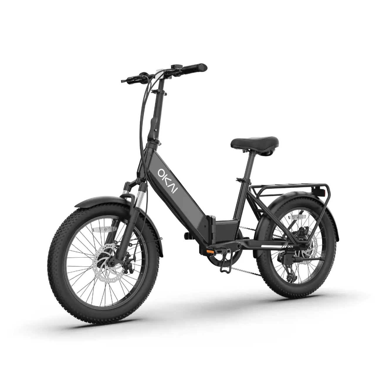 bicycle supplier folding electric OKAI FlexMov EBF10 Electric Folding Bike Black