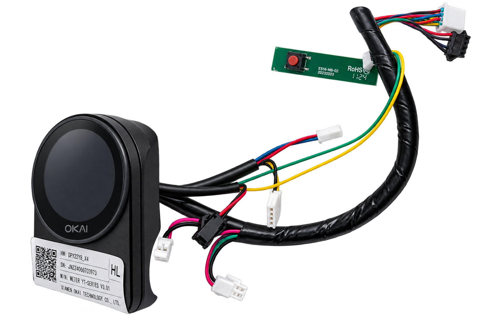 OKAI OEM ES40 NEON ULTRA Display Meter Assembly (Please Read Description)