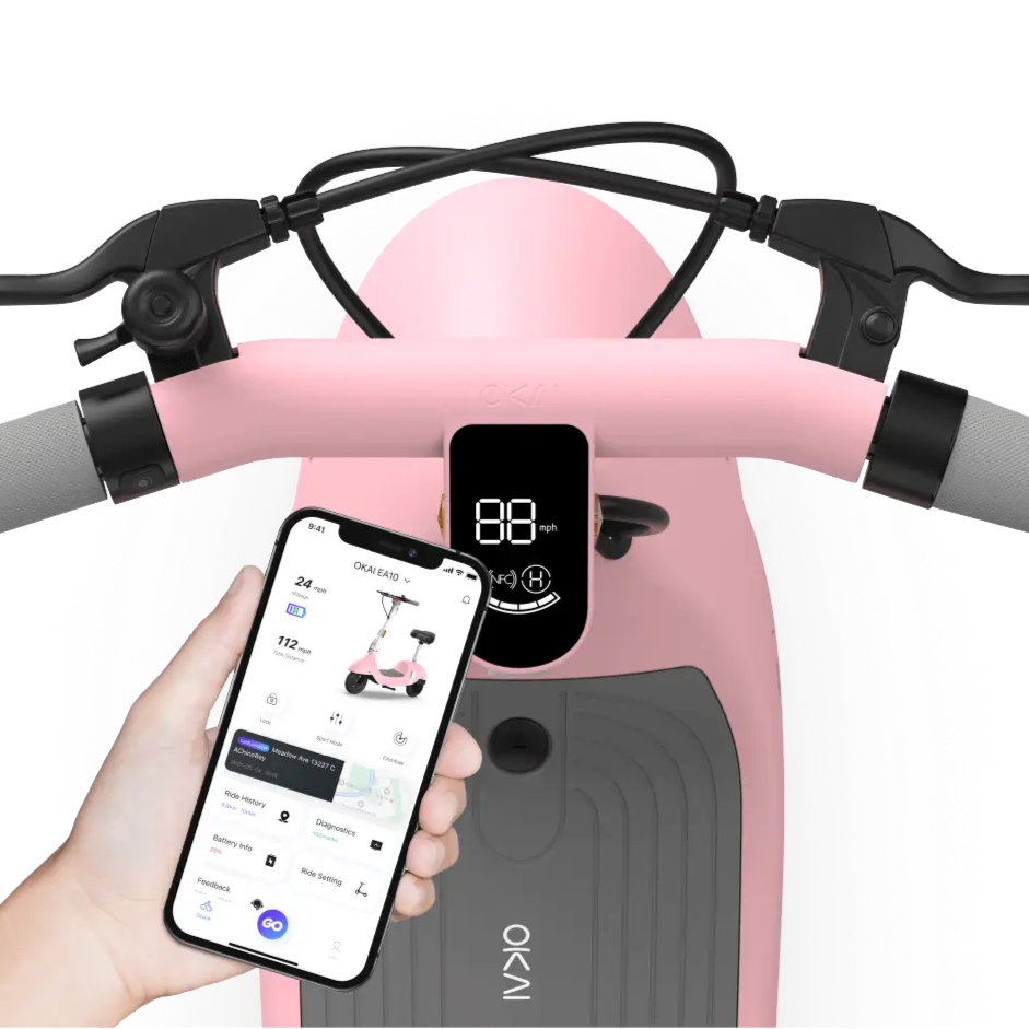 OPEN BOX- OKAI Ceetle PRO EA10C Seated e-Scooter Color Pink #1924
