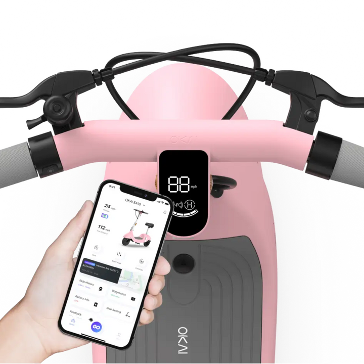 OPEN BOX- OKAI Ceetle PRO EA10C Seated e-Scooter Color Pink #1924