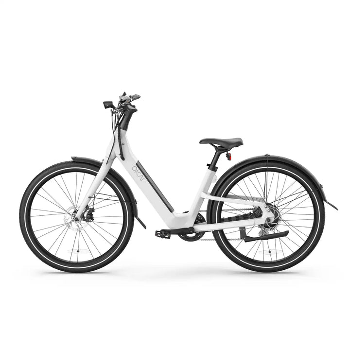 LOCAL PICK UP ONLY- OPEN BOX- OKAI Stride EB40 Commuter e-Bike Color White #0405